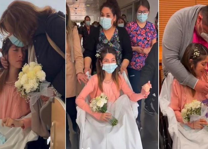 Triste video: Joven desahuciada cumple su más grande sueño 