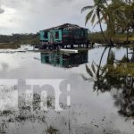 Imágenes del resultado del impacto de Julia en Setnet Point, Laguna de Perlas