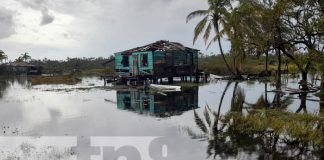 Imágenes del resultado del impacto de Julia en Setnet Point, Laguna de Perlas