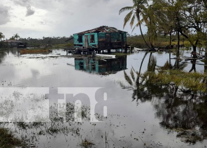 Imágenes del resultado del impacto de Julia en Setnet Point, Laguna de Perlas
