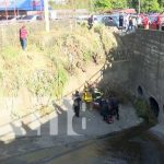 Cortar leña en el sector de ENEL Central, Managua, casi le cuesta la vida Atención a hombre que cayó a un cauce en Managua