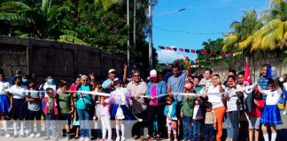 Inauguran obras de infraestructura en comunidades del Distrito V de Managua