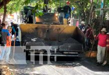 Familias de Plaza España, Managua, transitarán de forma más segura en calles nuevas Familias de Plaza España, Managua, transitarán de forma más segura en calles nuevas