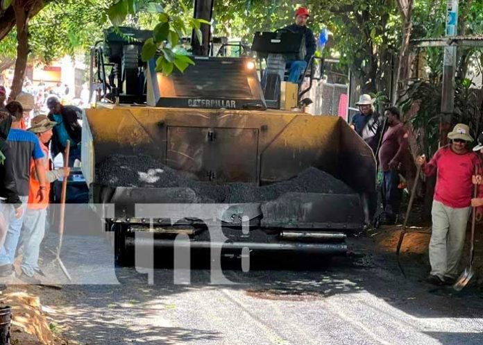 Familias de Plaza España, Managua, transitarán de forma más segura en calles nuevas