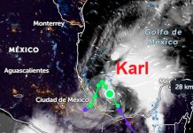 Alerta la tormenta Karl comienza a fortalecerse mientras avanza a México