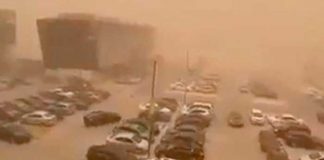 ¡Tiempos apocalípticos! Tormenta de arena causa temor en Baja California
