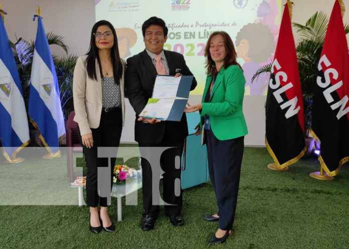 Entregan certificación del MINIM Nicaragua sobre prevención de la violencia