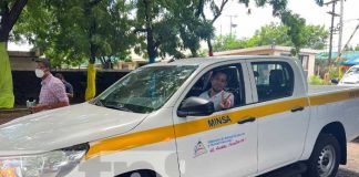 Nuevos vehículos al servicio del MINSA en Nicaragua