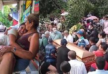 Entierro de madre e hija que fueron asesinadas en Mulukukú