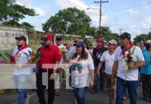 Honor y gloria en Masaya a los héroes y mártires del 17 de octubre de 1977 Homenaje a los héroes y mártires de octubre en Masaya