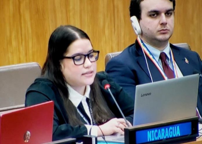 Compañera Olimpia Ochoa Espinales, Primera Secretaria de la Misión Permanente de Nicaragua ante las Naciones Unidas