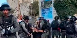 Protestan en Palestina contra el asedio de los mercenarios israelíes