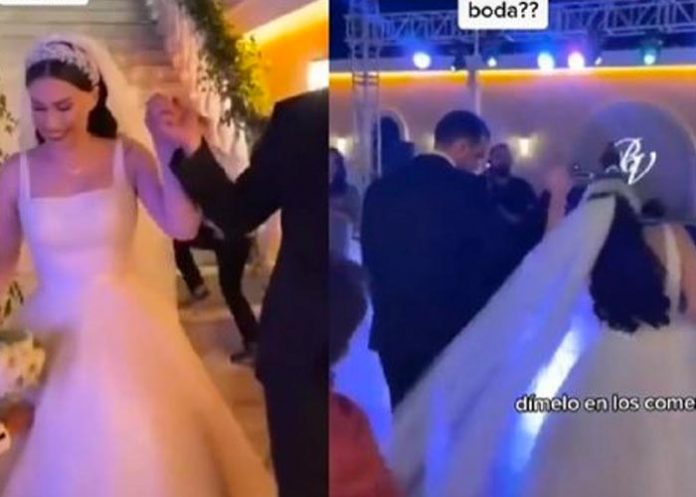 pobre2 Esposos hacen su entrada al evento de su boda