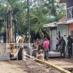 Labores de limpieza en El Rama, Caribe Sur, tras el paso de Julia