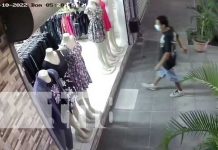 Sinvergüenza «se da color» por unas prendas de ropa en Managua (VIDEO) Robo de una tienda de ropa en Managua
