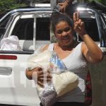 Entrega de paquetes alimenticios en Somoto