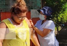 Jornada de vacunación en el Reparto Segovia, Managua
