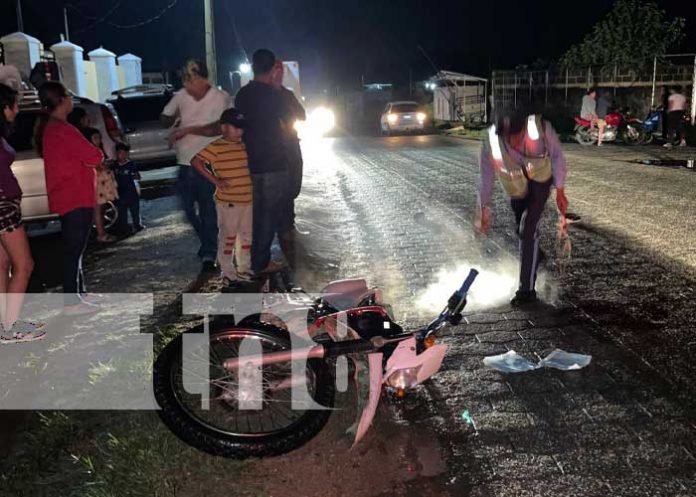 Motociclista termina con uno de sus pies cercenado en accidente de tránsito en Jalapa