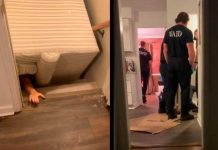 Bomberos rescatan a mujer que quedó atrapada debajo de su sofá Bomberos rescatan a mujer que quedó atrapada debajo de su sofá