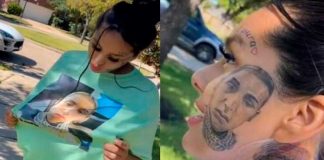 "Pensé éramos la familia perfecta" Se tatúa a su novio infiel para que vuelva