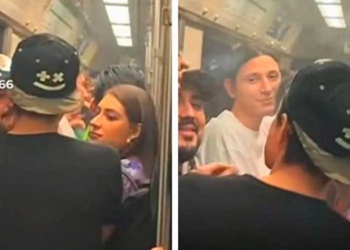 ¿Es eso correcto? Captan a usuario del transporte público fumando marihuana