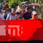 Realizan caminata en Matiguás por el triunfo del FSLN Realizan caminata en Matiguás por el triunfo del FSLN