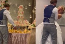 “De broma en broma”: Novio lastima a pareja por querer embarrarla de pastel “De broma en broma”: Novio lastima a pareja por querer embarrarla de pastel