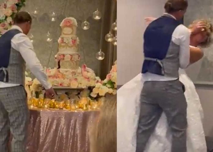 1 “De broma en broma”: Novio lastima a pareja por querer embarrarla de pastel