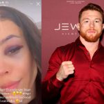 Danna Paola le pide consejo al Canelo tras aparecer con el ojo morado Danna Paola le pide consejo al Canelo tras aparecer con el ojo morado