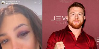 Danna Paola le pide consejo al Canelo tras aparecer con el ojo morado