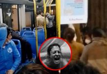 “Con las completas”: Mujer a punto de parir llega en bus al hospital
