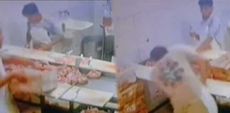 Se salvó de morir luego que un cuchillo saltara directo a su rostro