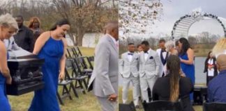 Hombre “la parte” al llegar a su boda ¡dentro de un ataúd!