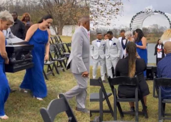 Hombre “la parte” al llegar a su boda ¡dentro de un ataúd!