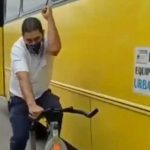 Someten a conductores de autobús a sentir el temor de los ciclistas Someten a conductores de autobús a sentir el temor de los ciclistas