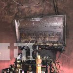 Aparente cortocircuito provoca incendio en vivienda de Nagarote