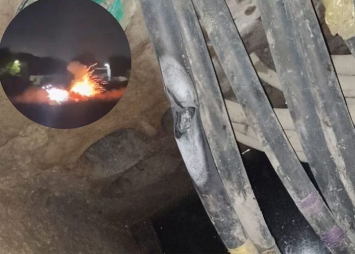 1 ¡Por ladrón! Sujeto fallece electrocutado por un cable al intentarlo robar en México