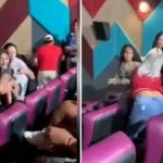 Mujeres «se fajan» a los puños dentro de un cine (VIDEO) Mujeres "se fajan" a los puños dentro de un cine (VIDEO)