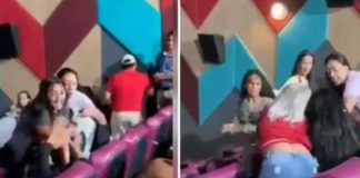 Mujeres "se fajan" a los puños dentro de un cine (VIDEO)