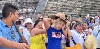 A punto de ser linchada: Turista sube a bailar en pirámide de Kukulkán en México