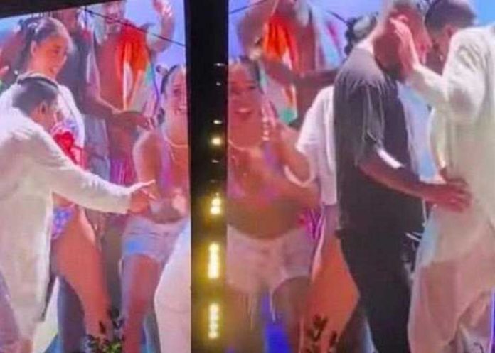 Pero ¿qué haces? Bad Bunny hace viral su baile pegadito a un hombre