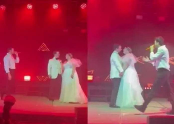 Sebastián Yatra sorprende a novios e invitados de una boda