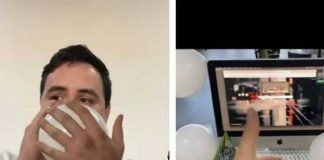Nadie recordó su cumpleaños y decide decorar su espacio de trabajo el mismo