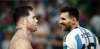Canelo Álvarez sentencia a "muerte" a Lionel Messi por tirar camisa de México