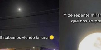 “Estábamos viendo la Luna y de repente…” Aseguran que un ovni atraviesa la luna