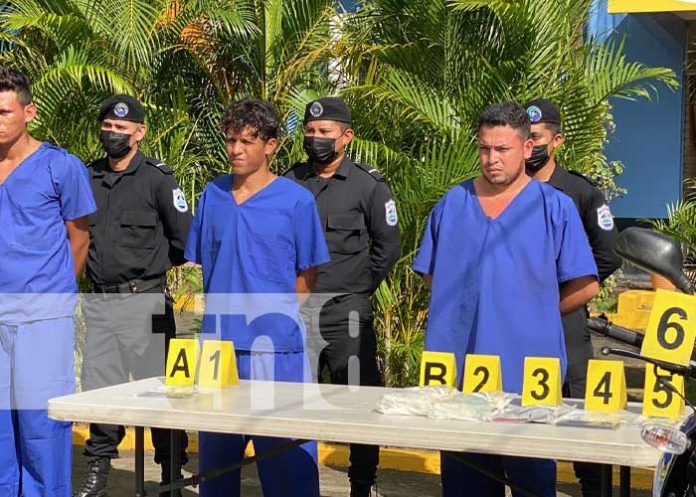Supuestos delincuentes presos en Masaya y Chinandega