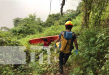 Hombre es rescatado tras caer en las laderas de la Laguna de Masaya Hombre es rescatado tras caer en las laderas de la laguna de Masaya