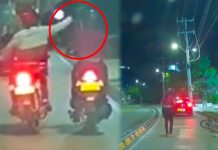 ¡Pa que aprenda! Ladrón roba celular y la víctima lo persiguió y atropelló Mujer persiguió y atropelló a hombre que le robó