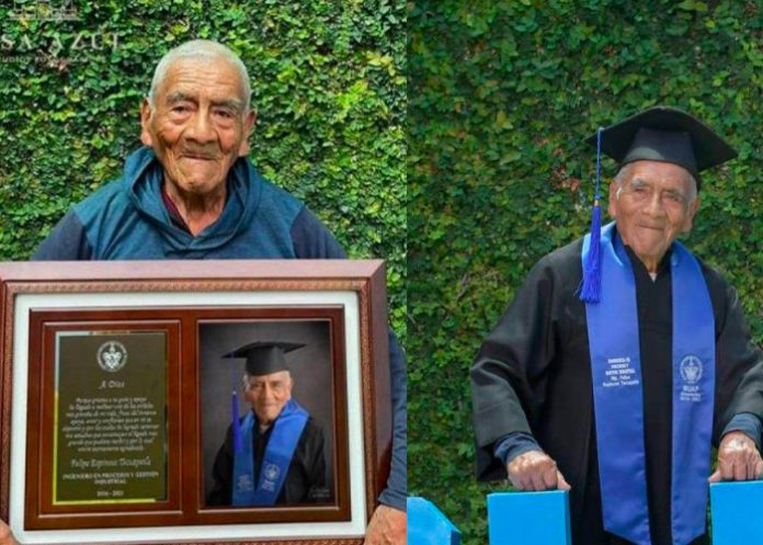 13 Abuelito de 84 años consigue título como ingeniero