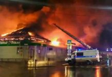 15 muertos y 4 heridos dejó un incendio en una cafetería de Rusia